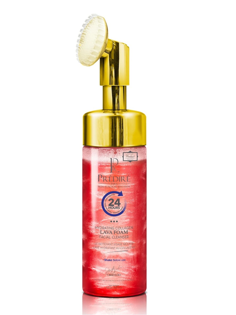 Predire Hydrating Red Lava Foam Facial Cleanser Collagen & Stem Cell — 150ml